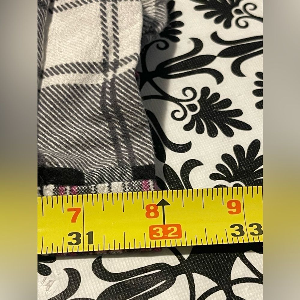 Aerie - Women’s pink / black patchwork plaid long cut pajama pants - Picture 7 of 8